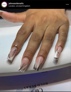 Gold Tip Nails, Elegant Touch Nails, Drip Nails, Simple Acrylic Nails, Classy Acrylic Nails, Summer Acrylic Nails