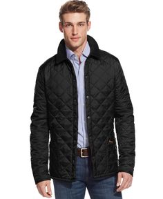 in stock Classic Black Quilted Jacket For Work, Barbour Quilted Jacket, Mens Fashion Work, Barbour Mens, Mens Fashion Rugged, Men Street, Black Men Fashion, Mens Winter Fashion, Sneakers Men Fashion