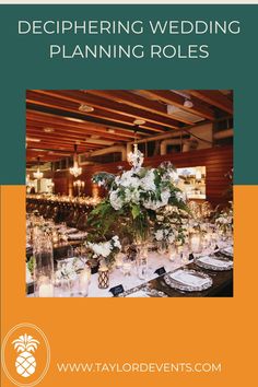 a table set up for a wedding with flowers and candles