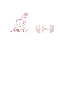 a drawing of a cup and saucer with the word amoor written in cursive writing