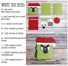 the instructions for how to make an ugly christmas stocking ornament with felt