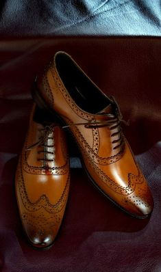 Handmade Mens Tan color wing tip shoes, Men brogue formal shoes, Men dress shoes #Handmade #WingTip #Formal Wing Tip Shoes Men, Mens Tan Shoes, Trending Shoes For Men, Wing Tip Shoes, Men Dress Shoes, Brogues Men, Wingtip Shoes, Leather Formal Shoes, Simple Shoes