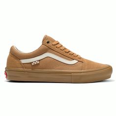 Skate Old Skool Light Brown/Gum colorway right side Liberty Logo, Uniform Work, Visual Board, Shoes Too Big, Mens Casual Dress Outfits, Mens Boots Fashion, Mens Casual Dress, Mens Casual, Vans Old Skool