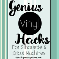 the genius transfer paper hacks for silhouette and cricut machines with text overlay that reads genius transfer paper hacks for silhouette and cricut machines