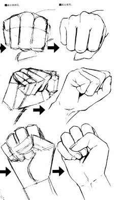 how to draw fist hands step by step drawing instructions for beginners, kids and adults