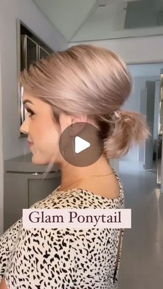 Short Hair Ponytail, Short Ponytail, Short Hair Up, Texture Spray, Bob Haircut With Bangs, Caramel Highlights, Amazon Favorites, Fun Hair