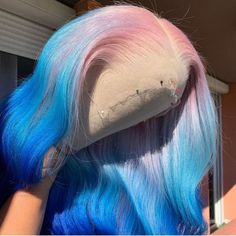 Natural Waves Hair, Two Toned Hair, Brazilian Remy Hair, Peruvian Hair, Ombre Color, Blue Ombre, Womens Wigs