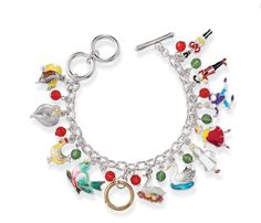 PRICES MAY VARY. Title: SAGEFINDS Enameled Silverplate 12 Days of Christmas Charm Bracelet | Holiday Jewelry Gift for Women | Adjusts to Fit, 7.25” – 8”. Product Type: Departments > Women > Jewelry > Bracelets > Charms & Charm Bracelets > Charm Bracelets > Link Bracelets Charm, Bracelets Charms, Christmas Bracelet, Christmas Charms, Holiday Jewelry, 12 Days Of Christmas, Bracelets And Charms, 12 Days, Charm Bracelets