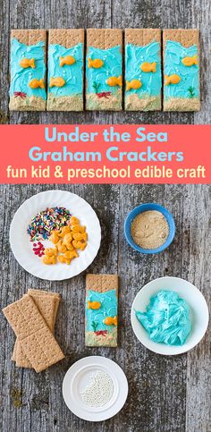 under the sea graham crackers fun kid and preschool edible craft