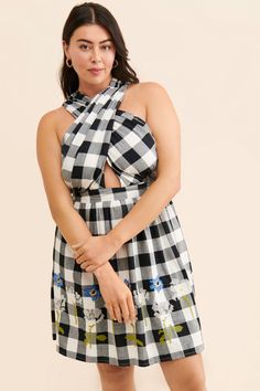 Rent Halter Embroidered Gingham Dress from Nuuly. Pick 6 items for $98/month. Free shipping + returns. Spring Garden Party Gingham Plaid Dress, Plaid Dress For Spring Garden Party, Chic Plaid Dress For Garden Party, Tiki Drink, Tiki Drinks, Beautiful Prints, Tiered Maxi Skirt, Gingham Dress, Maxi Skirts