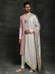 Handcrafted Designer Sherwani for groom made from the finest silk fabric will make you feel like a king on the happiest & most important day of your life.you can customize it according to your measurement as the fitting make it more beautiful to wear.This SHerwani is complimented with a embroidered shwal,embroidered dupatta COST INCLUDED SHERWANI,DUPATTA,LOWER Groom Collection, Sherwani For Men Wedding, Sherwani Groom, Mens Sherwani, Sherwani For Men, Ethnic Wedding, Wedding Sherwani, Wedding Dress Men, Fancy Buttons