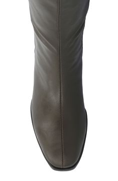 Elevate any outfit with these vegan leather boots featuring a stylish square toe. 1.5" heel 14" shaft Inset side-zip closure Vegan leather upper/ faux fur lining/ man-made outsole Imported Square Toe Boots With Zipper Closure, Square Toe Faux Leather Mid-calf Boots For Work, Wide Calf Faux Leather Mid-calf Boots With Square Toe, Faux Leather Square Toe Platform Boots With Zipper, Faux Leather Knee-high Boots With Square Toe, Faux Leather Square Toe Heeled Boots With Zipper, Leather Heeled Boots With Zipper And Square Toe, Faux Leather Square Toe Fitted Boots, Square Toe Faux Leather Heeled Boots With Zipper