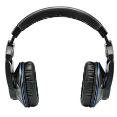 the headphones are black and blue