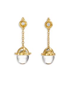 Temple St. Clair 18K Yellow Gold Classic Crystal & Diamond Drop Earrings Blue Moonstone, Crystal Diamond, Diamond Drops, Diamond Drop Earrings, Gold Drop Earrings, Online Earrings, Yellow Diamond, Diamond Crystal, Classic Blue