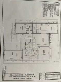 the floor plan for an apartment building is shown in black and white, as well as blueprints