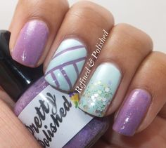 Dandelion Nail Art, Purple Nail Art Designs, Nail Polish Style, Purple Nail Art, Colourful Hair, Fingernail Designs