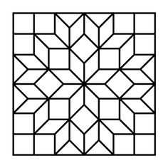 a black and white geometric design with squares in the shape of rectangles on a white background