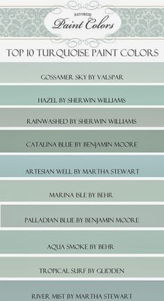 the top ten paint colors for your home