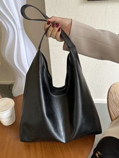 Bird in Bag - Womens PU Leather Handbag Shoulder Bag - Minimalist, Lightweight, and Spacious Shopping Bag for Daily Office Work and Travel - Fashionable Hobo Satchel Tote Bag with Vintage Square Purse - Versatile Storage Bags Satchel Tote Bag, Satchel Tote, Work Travel, Black Bag, Hobo Bag, Bag Storage, Leather Handbags, Pu Leather, Fashion Bags