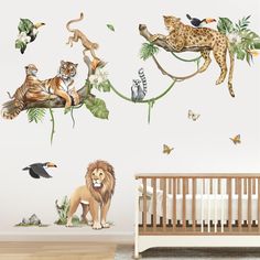 the jungle animals wall decals are perfect for any child's room