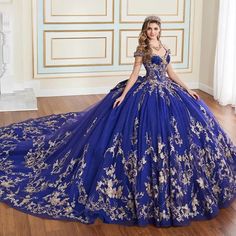 Gold Lace Applique Blue Quinceanera Dresses Ball Gown Beaded Bow Corset Sweet 16.  "This pin contains affiliate links, which means I may earn a commission at no cost to you extra for you". 
 #affiliate #advertising" Blush Pink Quinceanera Dresses, Navy Blue Quinceanera Dresses, Pink Quinceanera Dress, Ball Gown Gold, Royal Blue Quinceanera Dresses, Bow Corset, Vestido Charro, Quinceanera Dresses Gold, Pink Quinceanera