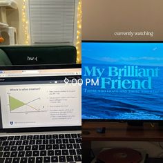 a laptop computer sitting on top of a wooden desk next to a monitor and keyboard