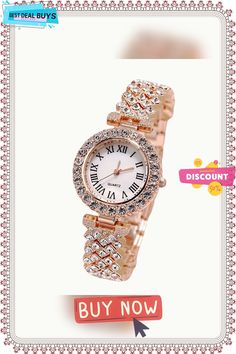 Women's Quartz Bracelet Watch Set with Full Diamond Luxury Design Party Watches With Bracelet Strap And Round Dial, Party Watches With Bracelet Strap, Watch Set, Quartz Bracelet, Bracelet Watch, Luxury Design, Bracelet, Design