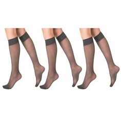 Sheer Knee High Socks for Women; Indulge in the delicate sophistication of our Sheer Knee High Socks for Women. Crafted with premium materials and designed for the modern woman, these socks offer both style and comfort in abundance. Delicate Sheerness, Durable Design Made with a 15 Denier thickness, our knee-high socks provide a sheer, lightweight coverage that enhances the natural beauty of your legs while ensuring durability for everyday wear. Say goodbye to slipping and sagging! Our socks fea Girls Football, Thigh High Socks, Socks For Women, Grey Outfit, Sheer Material, Knee High Socks, Stay Up, Fashion Socks, Socks And Hosiery