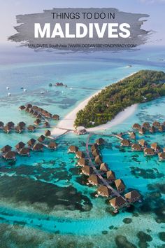 an aerial view of the resort with text overlaying it that reads maldives