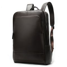 This backpack is a lightweight and stylish business leather backpack crafted from high-quality top-layer cowhide leather. Meticulously designed with ingenuity, it caters to your day-to-day needs seamlessly. The top-layer cowhide leather not only ensures a refined appearance but also adds a touch of sophistication to your daily ensemble. With its sleek design and thoughtful functionality, this backpack effortlessly combines style and practicality, making it a versatile accessory for various occas Classic Business Backpack With Smooth Grain, Brown Leather Backpack For Office, Brown Leather Backpack For Formal Occasions, Classic Brown Backpack For Formal Occasions, Luxury Business Backpack In Soft Leather, Luxury Soft Leather Business Backpack, Luxury Business Backpack With Smooth Grain, Formal Brown Leather Backpack, Luxury Smooth Grain Backpack For Business