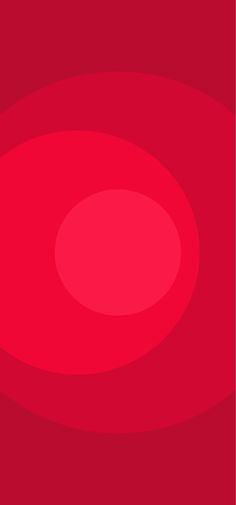 a red background with an oval shape in the center and two smaller circles at the bottom