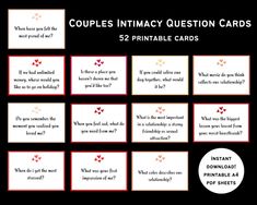 the printable card game for couples