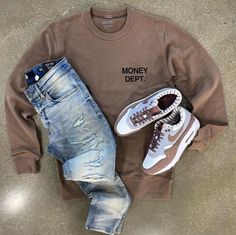 Men Streetwear Outfits, Outfit Grid Men, Summer Swag Outfits, Fashion Outfits Men, Cheap Fashion Outfits, Outfit Brown, Big Men Fashion, Black Men Fashion Swag