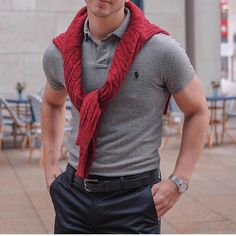 Modern Men Casual Style on Instagram: “Yes or no?  #modernmencasualstyle” Man Ootd, Wedding Suit Styles, Best Suits For Men, Guy Style, Big Men Fashion, Polo Shirt Dress, Mens Fashion Edgy, Mens Trendy Outfits