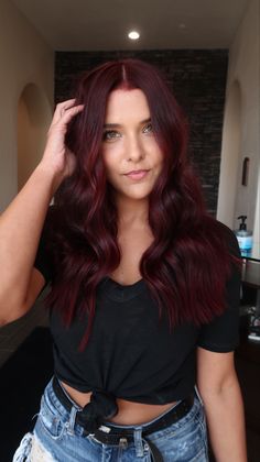 Red Hair, Long Hair, Hair Color, Hairstyles, Hair, Red, Black, Color, Hair Colour