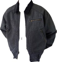 Mens Fashion Retro, Tag Sale, Denim Jacket, Zipper, Long Sleeve