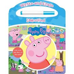 peppa pig book with pen and eraser