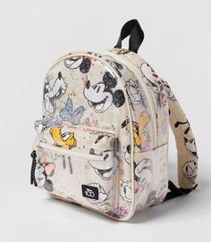 Waterproof Disney Sketch Print Backpack Material: nylon Size: 27X21X10cm Mickey Backpack, Mickey Mouse Backpack, Sequin Backpack, Cartoon Backpack, Mini Mochila, Mommy Bag, Mickey Mouse Cartoon, Mouse Print, Patterned Backpack