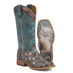 Tin Haul Boots Womens, Tin Haul Boots, Western Riding Boots, Tin Haul, Rose Gold Crown, Handcrafted Boots, Western Riding, Horse Gifts, Smoky Mountain