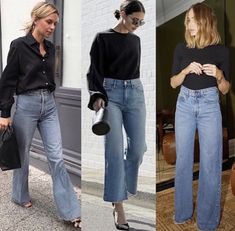 Trouser Jeans Outfit, Levi Jeans Outfit, Legs Outfit, Outfits Con Jeans, High Waist Trousers, Jeans Outfit Summer, Daily Fashion Inspiration, Casual Chique