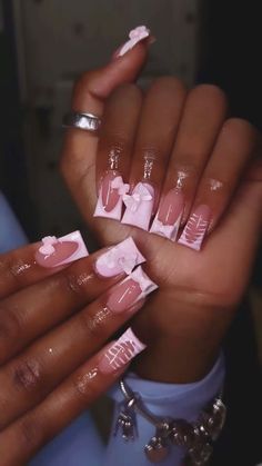 Tapered Square Nails, Ombre Acrylic Nails