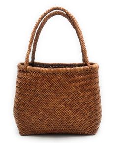 ALTICA Genuine Leather Hand Woven Triple Jump Bamboo Style Ladies Tote Bag - Tan - MOONGILAM Triple Jump, Woven Leather Bag, Leather Artisan, Hobo Bags, Basket Bag, Genuine Leather Bags, Carrie Bradshaw, Hobo Handbags, Woven Bag