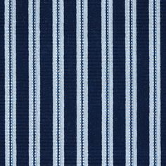 a blue and white striped fabric