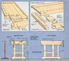 plans for a picnic table and bench