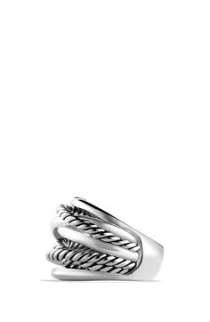 Product Image, click to zoom Petite Ring, Wide Ring, Wide Rings, Pinky Ring, David Yurman, Crossover, Diamond Rings, Ring Shopping, Women Rings