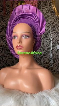 Purple African Head Wrap, African Headpiece, Nigeria Yoruba Wedding Bride, African Headwrap Headtie for Women

TO SEE OTHER COLORS AND DESIGNS OF AUTOGELE HEADWRAPS, BRAIDED WIGS AND AFRICAN CORAL BRIDAL BEADS, VISIT OUR SHOP HERE:

https://sereneafrica.etsy.com/

Features:
*THIS GELE IS PRE-TIED and READY TO WEAR

*100% genuine Aso-Oke.

*Easy to tie and maintain.

*Comfortable on the head.

*Comes in plain Aso-Oke or embellished.

*Comes in other lovely colors.


We also make a complete bridal Aso Oke outfit.

We can make this in large numbers for wedding guests.

Wholesale price available.

* If you need your order by a specific date, send a message and we will see if we can work it out.

READY TO SHIP IN ONE WEEK. African Headpiece, African Headband, Head Wrap African, African Headwrap, African Turban, Nigerian Bride, Yoruba Wedding, Head Wrap Styles, African Head Wraps