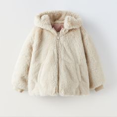 Cute Reversible Faux Fur Jacket From Zara, Brand New With Labels, Pet And Smoke Free House Zara Reversible Faux Fur Jacket, Zara Brand, Zara Jackets, Faux Fur Jacket, Fur Jacket, Kids Jacket, Faux Fur, Kids Shop, Jackets & Coats