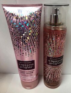 PRICES MAY VARY. Bath and Body Works A Thousand Wishes 2 Piece Gift Set Includes: 8 fl oz / 236 mL Fine Fragrance Mist and 8 oz / 226 g Ultimate Hydration Body Cream. What it smells like: a sweet, heart-warming celebration. Fragrance notes: pink prosecco, sparkling quince, crystal peonies, gilded amber and amaretto crème Bath and Body Works A Thousand Wishes 2 Piece Gift Set - Includes: 8 fl oz / 236 mL Fine Fragrance Mist and 8 oz / 226 g Ultimate Hydration Body Cream. What it smells like: a sweet, heart-warming celebration. Fragrance notes: pink prosecco, sparkling quince, crystal peonies, gilded amber and amaretto crème Pink Prosecco, Bath And Body Perfume, A Thousand Wishes, Mermaid Stuff, Bath And Body Work, Bath And Body Works Perfume, Makeup Tutorial Eyeshadow, Fine Fragrance Mist, Body Smells