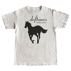 screen printed on Gildan 5.3oz heavyweight 100% cotton tees by hand. The best quality you can get Deftones White Pony Wallpaper, Deftones Band, Deftones Shirt, Deftones White Pony, Mens T Shirts, White Tee, Band Tees, Unique Fashion, Mens T