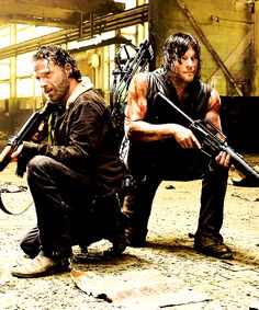 The Walking Dead Guide Rick And Daryl, Walking Dead Pictures, Daryl Dies